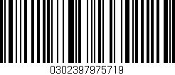Código de barras (EAN, GTIN, SKU, ISBN): '0302397975719'