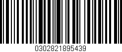 Código de barras (EAN, GTIN, SKU, ISBN): '0302821895439'