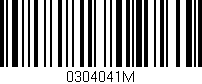 Código de barras (EAN, GTIN, SKU, ISBN): '0304041M'