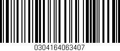 Código de barras (EAN, GTIN, SKU, ISBN): '0304164063407'