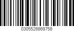 Código de barras (EAN, GTIN, SKU, ISBN): '0305528869758'