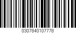 Código de barras (EAN, GTIN, SKU, ISBN): '0307840107778'