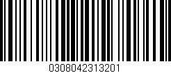 Código de barras (EAN, GTIN, SKU, ISBN): '0308042313201'
