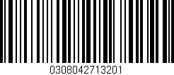 Código de barras (EAN, GTIN, SKU, ISBN): '0308042713201'