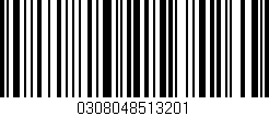 Código de barras (EAN, GTIN, SKU, ISBN): '0308048513201'