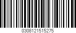 Código de barras (EAN, GTIN, SKU, ISBN): '0308121515275'