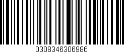 Código de barras (EAN, GTIN, SKU, ISBN): '0308346306986'