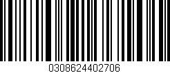 Código de barras (EAN, GTIN, SKU, ISBN): '0308624402706'