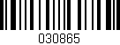 Código de barras (EAN, GTIN, SKU, ISBN): '030865'