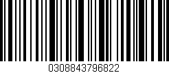 Código de barras (EAN, GTIN, SKU, ISBN): '0308843796822'