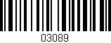Código de barras (EAN, GTIN, SKU, ISBN): '03089'