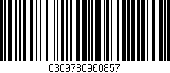Código de barras (EAN, GTIN, SKU, ISBN): '0309780960857'