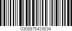 Código de barras (EAN, GTIN, SKU, ISBN): '0309975424034'
