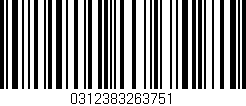 Código de barras (EAN, GTIN, SKU, ISBN): '0312383263751'