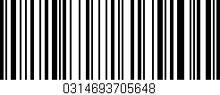 Código de barras (EAN, GTIN, SKU, ISBN): '0314693705648'