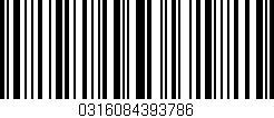 Código de barras (EAN, GTIN, SKU, ISBN): '0316084393786'