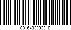 Código de barras (EAN, GTIN, SKU, ISBN): '0316403883318'