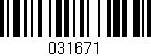 Código de barras (EAN, GTIN, SKU, ISBN): '031671'
