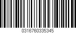 Código de barras (EAN, GTIN, SKU, ISBN): '0316760335345'