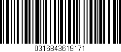 Código de barras (EAN, GTIN, SKU, ISBN): '0316843619171'