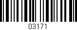 Código de barras (EAN, GTIN, SKU, ISBN): '03171'