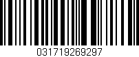 Código de barras (EAN, GTIN, SKU, ISBN): '031719269297'
