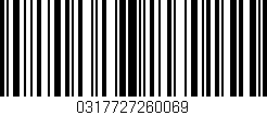 Código de barras (EAN, GTIN, SKU, ISBN): '0317727260069'