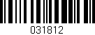 Código de barras (EAN, GTIN, SKU, ISBN): '031812'