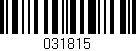 Código de barras (EAN, GTIN, SKU, ISBN): '031815'