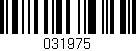 Código de barras (EAN, GTIN, SKU, ISBN): '031975'