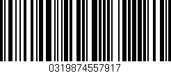 Código de barras (EAN, GTIN, SKU, ISBN): '0319874557917'