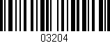 Código de barras (EAN, GTIN, SKU, ISBN): '03204'