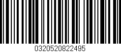 Código de barras (EAN, GTIN, SKU, ISBN): '0320520822495'
