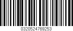 Código de barras (EAN, GTIN, SKU, ISBN): '0320524769253'