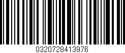 Código de barras (EAN, GTIN, SKU, ISBN): '0320728413976'