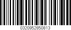 Código de barras (EAN, GTIN, SKU, ISBN): '0320952850813'