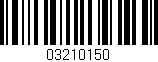 Código de barras (EAN, GTIN, SKU, ISBN): '03210150'