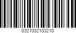 Código de barras (EAN, GTIN, SKU, ISBN): '0321032103218'
