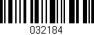 Código de barras (EAN, GTIN, SKU, ISBN): '032184'