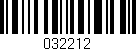 Código de barras (EAN, GTIN, SKU, ISBN): '032212'