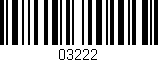 Código de barras (EAN, GTIN, SKU, ISBN): '03222'