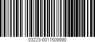 Código de barras (EAN, GTIN, SKU, ISBN): '03223-0011509990'