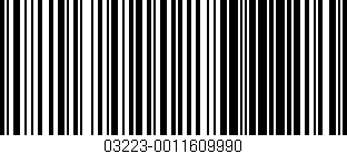 Código de barras (EAN, GTIN, SKU, ISBN): '03223-0011609990'