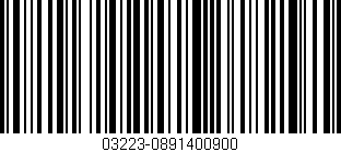 Código de barras (EAN, GTIN, SKU, ISBN): '03223-0891400900'