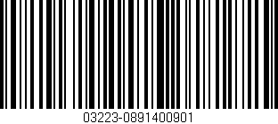 Código de barras (EAN, GTIN, SKU, ISBN): '03223-0891400901'