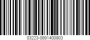Código de barras (EAN, GTIN, SKU, ISBN): '03223-0891400903'
