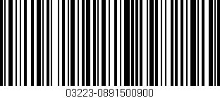 Código de barras (EAN, GTIN, SKU, ISBN): '03223-0891500900'