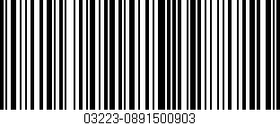 Código de barras (EAN, GTIN, SKU, ISBN): '03223-0891500903'