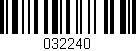 Código de barras (EAN, GTIN, SKU, ISBN): '032240'