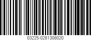 Código de barras (EAN, GTIN, SKU, ISBN): '03225-0281308020'